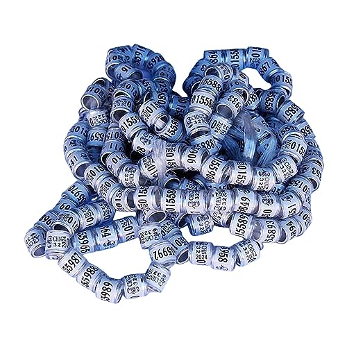 Gralara 100 Stück Tauben Beinringe, Tauben Fußbänder, 2024, Langlebig, Tragbar, Zur Identifizierung von Vögeln, Nummeriert, 8 Mm, für Kleine Geflügel, Weiß Gralara 100 Stück Tauben Beinringe, Tauben Fußbänder, 2024, Langlebig, Tragbar, Zur Identifizierung von Vögeln, Nummeriert, 8 Mm, für Kleine Geflügel, Weiß von Gralara