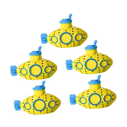 Gralara 5 Stücke Mini Figur Aquarium Dekoration Spielzeug PVC Material, Gelb von Gralara