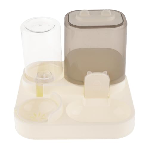 Gralara Automatischer Haustierfütterer Futterautomat mit 1800ml Kapazität Wasserspender für Katzen Hunde Aus PP Material Split Design für Zuhause Reisen, Klar von Gralara