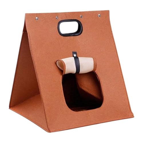 Gralara Cat Bed Cave with Handle Cat Hut Tent Foldable Cat House for Winter Indoor Outdoor Cats, 33cmx33cmx37cm Gralara Cat Bed Cave with Handle Cat Hut Tent Foldable Cat House for Winter Indoor Outdoor Cats, 33cmx33cmx37cm von Gralara