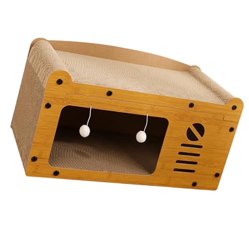 Gralara Cat Corrugated House Pravicy Geschützt 2 in 1 Leicht zu Montieren Cat Lounge von Gralara