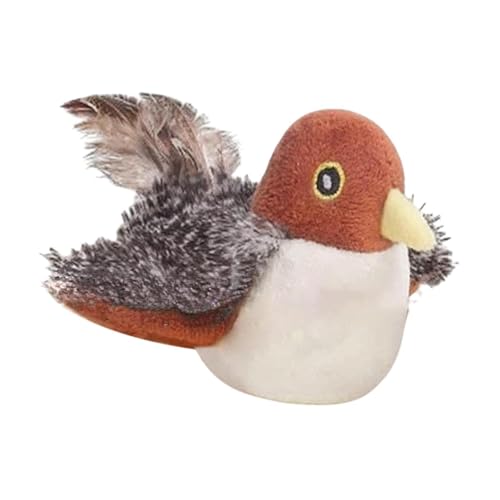 Gralara Chirping Bird Cat Toy Interactive Cat Toy Toy Flapping Flügel simuliert für Kätzchen Kitty, Brauner Vogel Gralara Chirping Bird Cat Toy Interactive Cat Toy Toy Flapping Flügel simuliert für Kätzchen Kitty, Brauner Vogel von Gralara