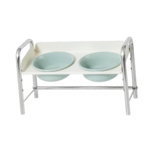 Gralara Erhöhte Schalen für Katzen und Hunde, Futter- und Wasserschalen mit Edelstahlständer, Hellgrün Gralara Erhöhte Schalen für Katzen und Hunde, Futter- und Wasserschalen mit Edelstahlständer, Hellgrün von Gralara