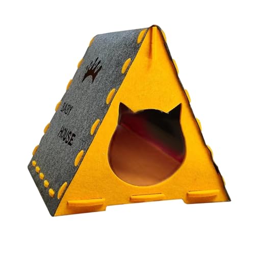 Gralara Filz Pet Cat House Kätzchen Schutzhaus bequem 43cmx40cmx40 cm Kratzwiderstand, Grau Gralara Filz Pet Cat House Kätzchen Schutzhaus bequem 43cmx40cmx40 cm Kratzwiderstand, Grau von Gralara