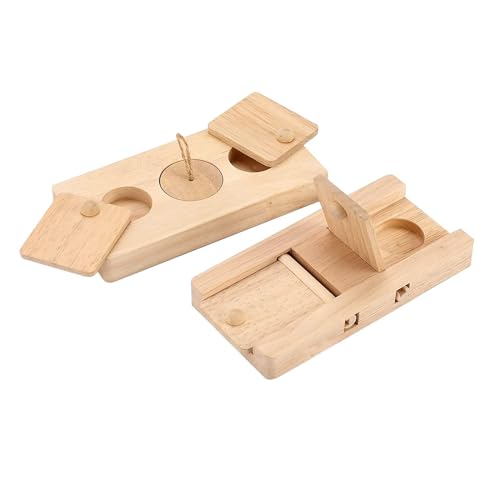 Gralara Futtersuchspielzeug-Set aus Holz zur Bereicherung für Meerschweinchen, Futtersuchspielzeug aus Holz, Puzzlespiel, Fütterungsspielzeug für Kaninchen, von Gralara