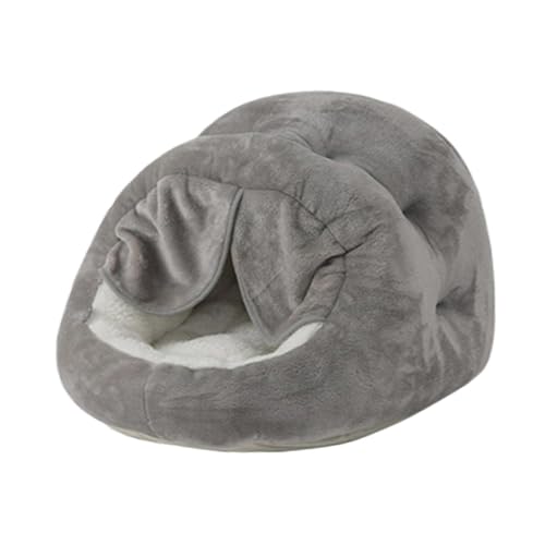Gralara Gemütliches Haustierbett mit Tür, Haustierhaus, Haustierbedarf, weicher, selbstwärmender Unterschlupf, Katzenbett, Zelt, Haustierunterstände, Hund, Grau Gralara Gemütliches Haustierbett mit Tür, Haustierhaus, Haustierbedarf, weicher, selbstwärmender Unterschlupf, Katzenbett, Zelt, Haustierunterstände, Hund, Grau von Gralara