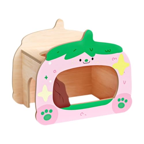 Gralara Hamster Bridge Ratte Leiter Holzbärted Dragon Bridge Reptile Versteck für Hamster andere kleine Haustiere Meerschweinchen Ratten Mäuse, Erdbeerhaus Gralara Hamster Bridge Ratte Leiter Holzbärted Dragon Bridge Reptile Versteck für Hamster andere kleine Haustiere Meerschweinchen Ratten Mäuse, Erdbeerhaus von Gralara