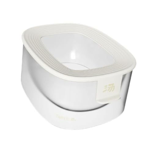Gralara Hamster-Sandbad-Toilette, Hamsterkäfig, durchsichtiges Hamster-Badehaus, Hamster-SPA-Badezimmer, Weiß Gralara Hamster-Sandbad-Toilette, Hamsterkäfig, durchsichtiges Hamster-Badehaus, Hamster-SPA-Badezimmer, Weiß von Gralara