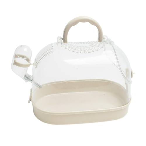 Gralara Hamsterkäfig, Transportkäfig für Kleintiere, transparent, mit Wasserflasche, atmungsaktiv, Haustier-Auslaufkäfig für Zwerghamster, Weiß Gralara Hamsterkäfig, Transportkäfig für Kleintiere, transparent, mit Wasserflasche, atmungsaktiv, Haustier-Auslaufkäfig für Zwerghamster, Weiß von Gralara