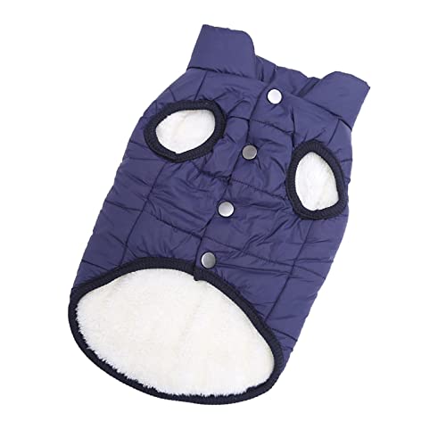Gralara Haustier Hund Weste Jacke Warme Hundekleidung Bekleidung Mantel Kostüm Ärmellos Weiche Outfits Winddichter Hundewintermantel, für kleine mittelgroße, Blau Gralara Haustier Hund Weste Jacke Warme Hundekleidung Bekleidung Mantel Kostüm Ärmellos Weiche Outfits Winddichter Hundewintermantel, für kleine mittelgroße, Blau von Gralara
