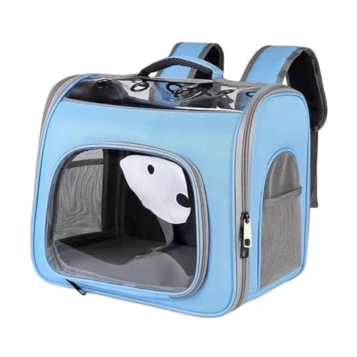 Gralara Haustier-Katzenträger-Rucksack, Kleiner Hundeträger, Haustier-Tragetasche, Katzen-Reisetasche zum Spazierengehen, Blau Gralara Haustier-Katzenträger-Rucksack, Kleiner Hundeträger, Haustier-Tragetasche, Katzen-Reisetasche zum Spazierengehen, Blau von Gralara