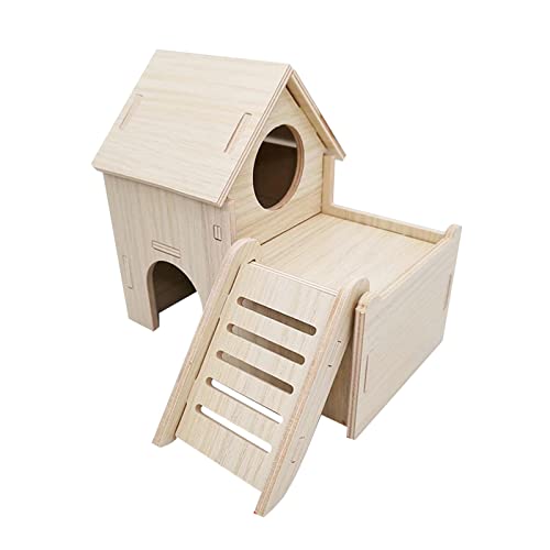 Gralara Hölzernes Hamsterhaus Nesting Villa Übungsspielzeug Einfach zu montieren Erkundungsspielzeug Peep Shed Cage Spielplatz für Mäuse Rennmäuse Igel, 15,5 cm x 15 cm x 14 cm Gralara Hölzernes Hamsterhaus Nesting Villa Übungsspielzeug Einfach zu montieren Erkundungsspielzeug Peep Shed Cage Spielplatz für Mäuse Rennmäuse Igel, 15,5 cm x 15 cm x 14 cm von Gralara