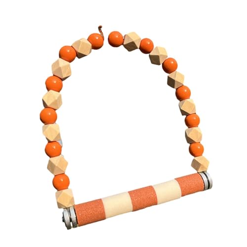 Gralara Holzschaukel für Vögel, Sitzstange Im Käfig, Hängende Schaukel für Papageien, Orange Gralara Holzschaukel für Vögel, Sitzstange Im Käfig, Hängende Schaukel für Papageien, Orange von Gralara