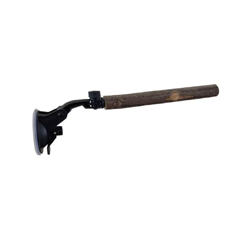 Gralara Holzstange mit Saugnapf für Vögel, Spielzeug für exotische Gefiederte, Stil A Gralara Holzstange mit Saugnapf für Vögel, Spielzeug für exotische Gefiederte, Stil A von Gralara