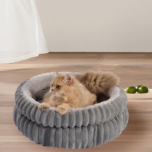 Gralara Hunde- und Katzenbett, Hundekissen, Bett für drinnen, Herbst und Winter, Schlummernest, Haustier-Katzennest, Haustier-Schlafmatte für Kätzchen, Hunde, Grau 60cmx60cmx20cm Gralara Hunde- und Katzenbett, Hundekissen, Bett für drinnen, Herbst und Winter, Schlummernest, Haustier-Katzennest, Haustier-Schlafmatte für Kätzchen, Hunde, Grau 60cmx60cmx20cm von Gralara