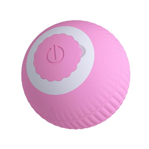Gralara Interaktiver Katzenspielzeugball, Springender Rollball, interaktiver intelligenter, beweglicher Katzenspielzeugball für Hauskatzen, Rot von Gralara