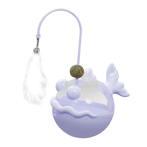 Gralara Katzen Aktivitätsball mit Leckerli Spender Zum Spielen Im Innenbereich, Lila Gralara Katzen Aktivitätsball mit Leckerli Spender Zum Spielen Im Innenbereich, Lila von Gralara
