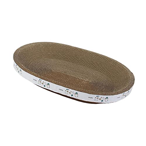Gralara Katzen Kratzbaum Karton Katzenkratzbett Wellpappe Kratzunterlage Karton Katzenbett zum Schlafen, ovales Spiel 43cm Gralara Katzen Kratzbaum Karton Katzenkratzbett Wellpappe Kratzunterlage Karton Katzenbett zum Schlafen, ovales Spiel 43cm von Gralara