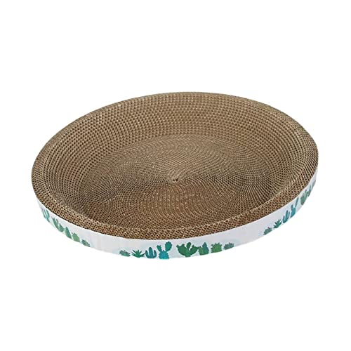 Gralara Katzen Kratzbaum Karton Katzenkratzbett Wellpappe Kratzunterlage Karton Katzenbett zum Schlafen, runder Kaktus 43cm Gralara Katzen Kratzbaum Karton Katzenkratzbett Wellpappe Kratzunterlage Karton Katzenbett zum Schlafen, runder Kaktus 43cm von Gralara