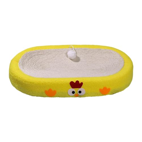 Gralara Katzen-Kratzunterlage, Katzen-Lounge-Sofa für Katzen im Innenbereich, schützt Couch und Teppich. Geräumig, Gelbes Oval Gralara Katzen-Kratzunterlage, Katzen-Lounge-Sofa für Katzen im Innenbereich, schützt Couch und Teppich. Geräumig, Gelbes Oval von Gralara