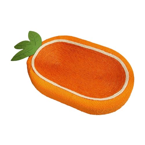Gralara Katzenkratzbrett, oval, Katzenkratzschale, Loungebett, Katzenkratzbrett für den Innenbereich, Karotte Gralara Katzenkratzbrett, oval, Katzenkratzschale, Loungebett, Katzenkratzbrett für den Innenbereich, Karotte von Gralara
