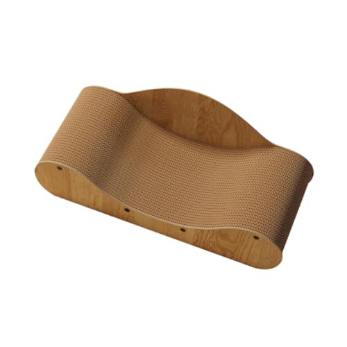 Gralara Katzenkratzbrett aus Wellpappe, Couchbett, Katzennest, Liegestuhl, Zubehör, stabiles Katzenkratzbrett als Heimdekoration, m Gralara Katzenkratzbrett aus Wellpappe, Couchbett, Katzennest, Liegestuhl, Zubehör, stabiles Katzenkratzbrett als Heimdekoration, m von Gralara