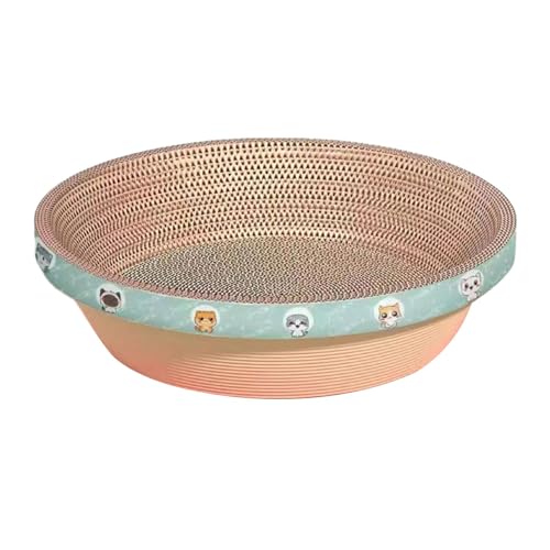 Gralara Katzenkratzer, Pappkratzbrett, Nest, Lounge Möbel, Schutz, Trainingsspielzeug, Kratzbrett, Spielen, Ausruhen, Schlafen, Katzenmuster 45cm Gralara Katzenkratzer, Pappkratzbrett, Nest, Lounge Möbel, Schutz, Trainingsspielzeug, Kratzbrett, Spielen, Ausruhen, Schlafen, Katzenmuster 45cm von Gralara