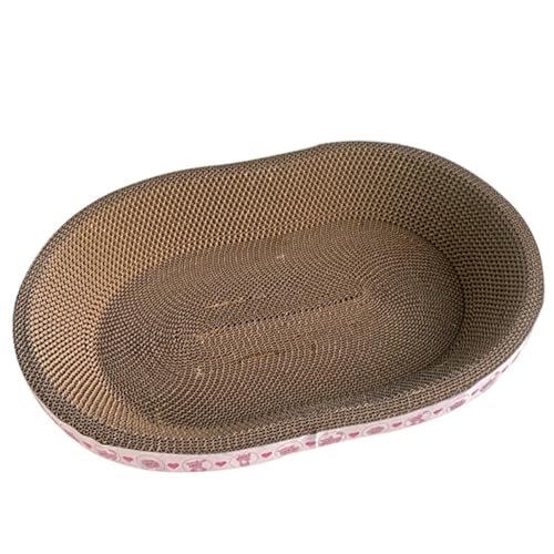Gralara Katzenkratzer -Karton Wellblecher Papierkratzer Kätzchen Pet Toy Board Play Activity Center für Indoor Cats Lounge Stuhl, 57 cm von Gralara
