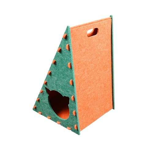 Gralara Katzenkratzer Möbelschutz Filzkatze Kratzer Kätzchen Spielzeug für Innenkatzen, Grün Und Ornage Gralara Katzenkratzer Möbelschutz Filzkatze Kratzer Kätzchen Spielzeug für Innenkatzen, Grün Und Ornage von Gralara