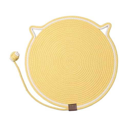 Gralara Katzenkratzpad Kratzpolster mit Spielzeug Katzenkratzermatte Interaktiver Katzenspielzeugkugel für Innenkatzen, Gelb Gralara Katzenkratzpad Kratzpolster mit Spielzeug Katzenkratzermatte Interaktiver Katzenspielzeugkugel für Innenkatzen, Gelb von Gralara
