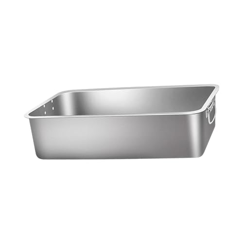 Gralara Katzentoilette Katzentoilette Sandkasten für alle Arten von Katzenstreu für Großkatzen Glatte Oberfläche Kätzchentoilette Katzentoilette, 45x35x10cm Gralara Katzentoilette Katzentoilette Sandkasten für alle Arten von Katzenstreu für Großkatzen Glatte Oberfläche Kätzchentoilette Katzentoilette, 45x35x10cm von Gralara