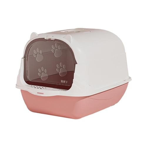 Gralara Katzentoilette mit Kapuze, Kätzchen Töpfchen, Geschlossene Und Abgedeckte Katzentoilette, Spritzwassergeschützt, Abnehmbare, Langlebige Haustiertoilet, Rosa Gralara Katzentoilette mit Kapuze, Kätzchen Töpfchen, Geschlossene Und Abgedeckte Katzentoilette, Spritzwassergeschützt, Abnehmbare, Langlebige Haustiertoilet, Rosa von Gralara