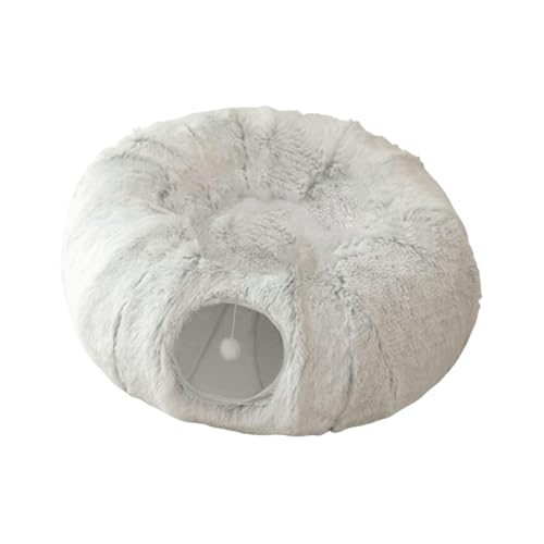 Gralara Katzentunnel-Versteck, atmungsaktiv, niedlich, leicht, bequem, Höhle, faltbar, Katzenspielplatz, Spielzeug für Welpen, Frettchen, kleine Tiere, Grau Gralara Katzentunnel-Versteck, atmungsaktiv, niedlich, leicht, bequem, Höhle, faltbar, Katzenspielplatz, Spielzeug für Welpen, Frettchen, kleine Tiere, Grau von Gralara