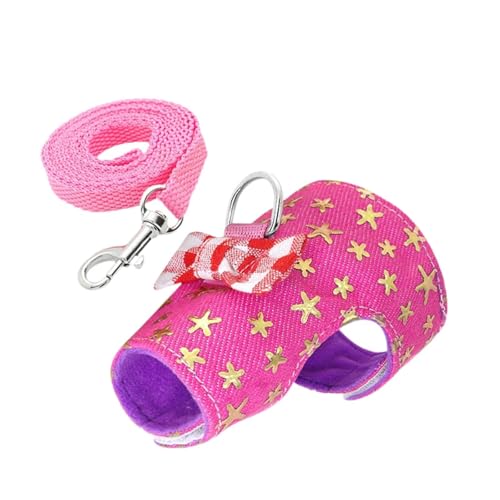 Gralara Leinenharness für Kleintiere, Hamsterleine Und Geschirr Set, Komfortable Ausstattung für Meerschweinchen, Sterne Gralara Leinenharness für Kleintiere, Hamsterleine Und Geschirr Set, Komfortable Ausstattung für Meerschweinchen, Sterne von Gralara