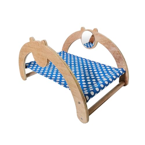 Gralara Meerschweinchen-Hängematte, Meerschweinchen-Holzbett, Nest-Versteck für Zwergkaninchen, Igel, Katzenspiegel von Gralara
