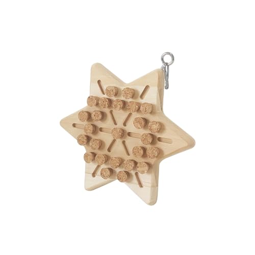 Gralara Papagei Kauen Stopper Spielzeug Kork Spiel Vogel Futter Spielzeug Holz Block Spielzeug für Nymphensittiche Kleine Und Mittlere Vögel, Schneeflocke Gralara Papagei Kauen Stopper Spielzeug Kork Spiel Vogel Futter Spielzeug Holz Block Spielzeug für Nymphensittiche Kleine Und Mittlere Vögel, Schneeflocke von Gralara