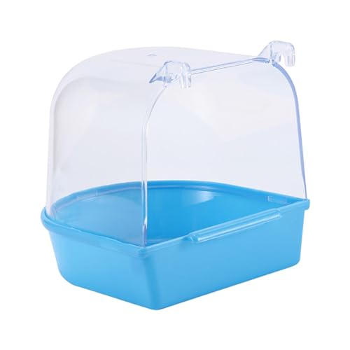 Gralara Papageienbadewanne mit Haken, Vogelbadebox für kleine Vögel, Papageienbadewanne, Duschbox, Kleiner Vogelkäfig, Dunkelblau Gralara Papageienbadewanne mit Haken, Vogelbadebox für kleine Vögel, Papageienbadewanne, Duschbox, Kleiner Vogelkäfig, Dunkelblau von Gralara