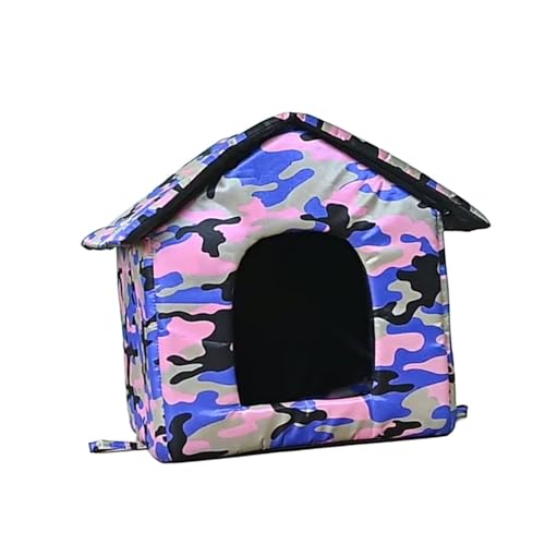 Gralara Pet House Outdoor Pet Shelter Haustierbett Katzennest Schlafbett für Kätzchen oder kleine Hunde, m von Gralara