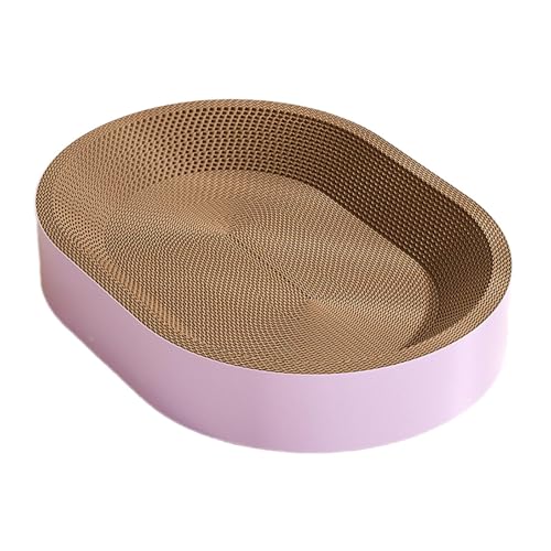 Gralara Rundes Katzenkratzmöbel, Spielzeug für Katzen, Kratzmatte Aus Pappe, L Violett Gralara Rundes Katzenkratzmöbel, Spielzeug für Katzen, Kratzmatte Aus Pappe, L Violett von Gralara
