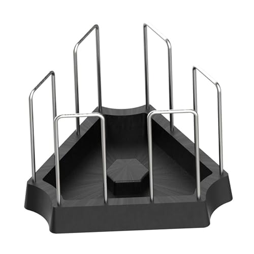 Gralara Schildkröten Futternapf, Trinkschale, Anti Wassernapf, Schildkröten Futternapf, Wassernapf für Kriechende Haustiere, Halbaquatisches Chamäleon, Schwarz von Gralara
