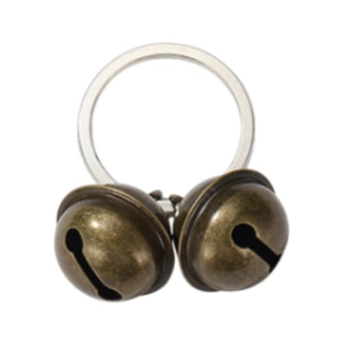 Gralara Schlüsselanhänger-Glocken, Messingglocke, Haustier-Halsbandglocken, hängende Ringglocken für die Dekoration von Zuhause, Festivals, Drahtglocke 4.9x3cm Gralara Schlüsselanhänger-Glocken, Messingglocke, Haustier-Halsbandglocken, hängende Ringglocken für die Dekoration von Zuhause, Festivals, Drahtglocke 4.9x3cm von Gralara