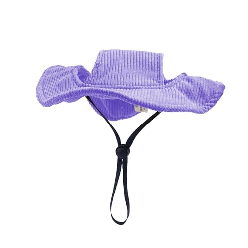 Gralara Sommerhundkappe süße Haustiereimer Hut Atmungsaktiven Outdoor -Hut mit Ohrlöchern, Hundehut, Welpensonnenhut für Fahren von Sommerreisen, XL von Gralara