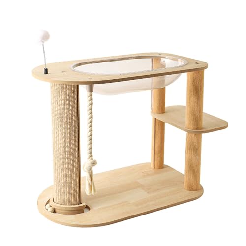 Gralara Stabiler Katzenspielturm mit Kratzbaum Transparente Raumkapsel Modern Cat Gralara Stabiler Katzenspielturm mit Kratzbaum Transparente Raumkapsel Modern Cat von Gralara