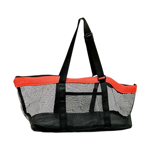 Gralara Tragetasche für Haustiere, Zwinger, atmungsaktive Handtasche mit Seitentaschen, Schulter-Reisetasche für den Transport von Katzen, kleine und, Orange von Gralara