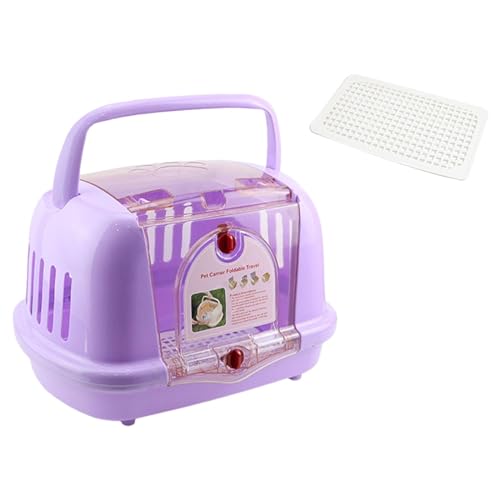 Gralara Transportbox, Haustier-Airbox, tragbarer, atmungsaktiver Welpen-Hundeträger, Haustier-Reiseträger für Katzen, Kätzchen, Spaziergänge, Tierhandlung, violett Gralara Transportbox, Haustier-Airbox, tragbarer, atmungsaktiver Welpen-Hundeträger, Haustier-Reiseträger für Katzen, Kätzchen, Spaziergänge, Tierhandlung, violett von Gralara