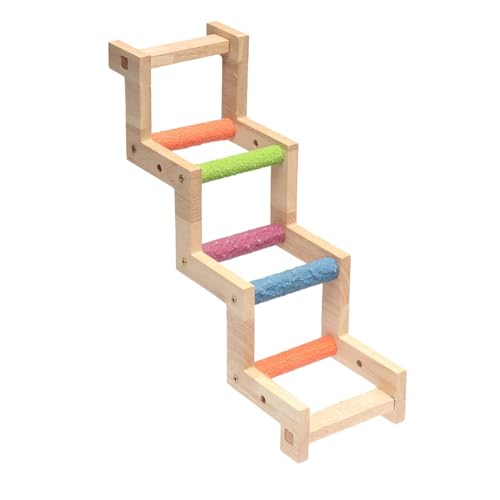 Gralara Übungsständer für Vogelleitern, Sitzstangenständer für Sittiche, Kletterleitern für Vögel, Sitzstange aus Holz für Sittiche, Nymphensittiche, Conures, m Gralara Übungsständer für Vogelleitern, Sitzstangenständer für Sittiche, Kletterleitern für Vögel, Sitzstange aus Holz für Sittiche, Nymphensittiche, Conures, m von Gralara