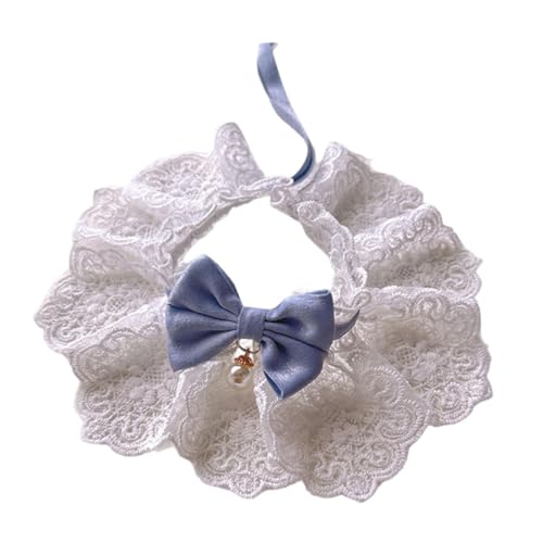 Gralara Verstellbares Katzenhalsband für die Feiertage, bequem, hübsches Spitzenhalsband für Kätzchen, Katzenschal als Foto-Requisite, Festival-Dekoration, S Gralara Verstellbares Katzenhalsband für die Feiertage, bequem, hübsches Spitzenhalsband für Kätzchen, Katzenschal als Foto-Requisite, Festival-Dekoration, S von Gralara