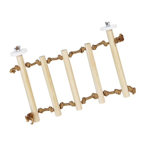 Gralara Vogel-Papageienleiter-Brücke, Papageien-Hamster-Kletterleiter, Kletterseilleiter für Sittiche Gralara Vogel-Papageienleiter-Brücke, Papageien-Hamster-Kletterleiter, Kletterseilleiter für Sittiche von Gralara