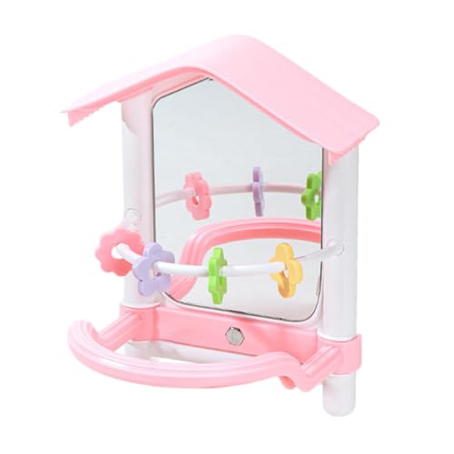 Gralara Vogelspiegel mit Sitzstange, Vogelspielzeug, Papageienspielzeug für Graupapageien, Kanarienvögel, Finken, Unzertrennliche, Rosa Gralara Vogelspiegel mit Sitzstange, Vogelspielzeug, Papageienspielzeug für Graupapageien, Kanarienvögel, Finken, Unzertrennliche, Rosa von Gralara