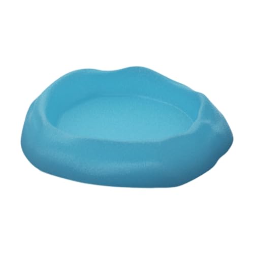 Gralara Wassernapf für Reptilien Im Terrarium Design, Futterspender für Frösche Und Geckos, Blau von Gralara